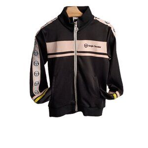 Sergio Tacchini  Black with Pink White Details Track Suit Jacket Woman’s Size S